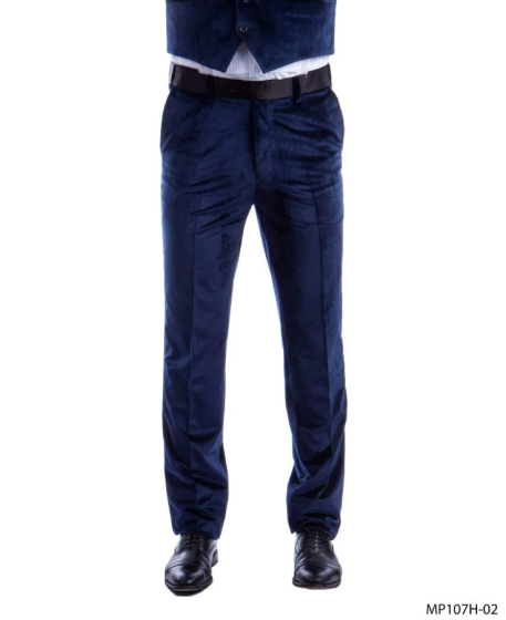 CCO Men's Outlet Slim Fit Tuxedo Pants - Velvet