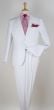 White Mens Suits 2 Piece Suit Notch Lapel Big and Tall Suits