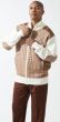 Silversilk Men's Sweater - Multi Patterned