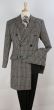 Veno Giovanni Men's Outlet 100% Wool 3/4 Length Length Top Coat - Bold Colors
