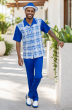 Cobalt Two Piece Leisure Suit for Men