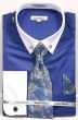 Daniel Ellissa Men's French Cuff Shirt Set - Fashion Collar Bar