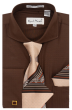 Karl Knox Men's French Cuff Shirt Set - Wide Collar