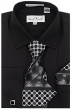 Karl Knox Men's French Cuff Shirt Set - Polka Dot