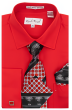 Karl Knox Men's French Cuff Shirt Set - Polka Dot