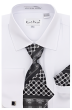 Karl Knox Men's French Cuff Shirt Set - Polka Dot