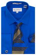 Karl Knox Men's French Cuff Shirt Set - Layered Stripes