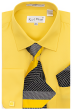 Karl Knox Men's French Cuff Shirt Set - Layered Stripes