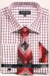 Avanti Uomo Men's French Cuff Dress Shirt Set - Windowpane 