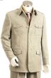 Canto Men's Outlet 2 Piece Wool Feel Military Fashion Suit - 6 Button