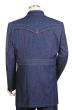 Canto Men's 3 Piece Double Breasted Denim Suit - Fancy Buttons