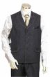Canto Men's Outlet 2 Piece Denim Vest Set - Leather Accents