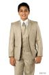 CCO Boy's 5 Piece Outlet Suit in Solid Colors - Vested w/Shirt and Tie
