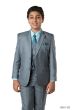 Tazio Boy's 5 Piece Suit with Free Shirt and Tie - Ultra Soft Sharkskin