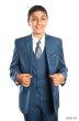 Tazio Boy's 5 Piece Suit with Shirt & Tie - 4 Button Vest