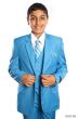 Tazio Boy's 5 Piece Suit with Shirt & Tie - 4 Button Vest