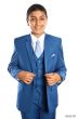 Tazio Boy's 5 Piece Suit with Shirt & Tie - 4 Button Vest
