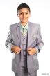 Tazio Boy's 5 Piece Suit with Shirt & Tie - 4 Button Vest