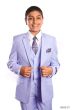 Tazio Boy's 5 Piece Suit with Shirt & Tie - 4 Button Vest