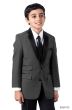 Tazio Boy's 3 Pc Slim Fit Suit - Compose with Contrasting Trim