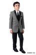 Tazio Boy's 3 Pc Slim Fit Suit - Compose with Contrasting Trim