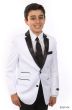 Tazio Boy's 3 Pc Slim Fit Suit - Compose with Contrasting Trim