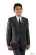 Tazio Boy's 5 Piece Suit with Shirt & Tie - Sharkskin