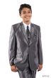 Tazio Boy's 5 Piece Suit with Shirt & Tie - Sharkskin