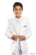 Tazio Boy's 5 Piece Suit with Shirt & Tie - Sharkskin