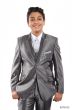 Tazio Boy's 5 Piece Suit Vested w/Shirt, Tie & Hanky - Two Tone Lapel