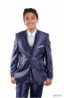 Tazio Boy's 5 Piece Suit Vested w/Shirt, Tie & Hanky - Two Tone Lapel