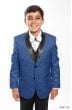 Tazio Boy's 5 Piece Suit with Shirt & Tie - Black Vest