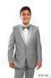 Tazio Boy's 2 Piece Tuxedo - Satin Lapel with Fabric Trim