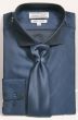 Avanti Uomo Men's Slim Fit Dress Shirt Set - Metallic Look