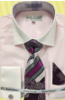 DANIEL ELLISSA BASIC FRENCH CUFF SHIRT SOLID COLOR DS3816 WHITE main image 0