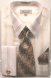 Fratello Men's French Cuff Dress Shirt Set - Double Stripe