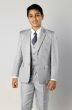 CCO Boy's Outlet 5 Piece Suit in Solid Colors - Vested w/Shirt and Tie