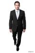 Tazio Men's 2 Piece Slim Fit Executive Suit - Side Vents