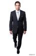 Tazio Men's 2 Piece Slim Fit Executive Suit - Side Vents