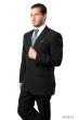 Vitto Men's Outlet 2 Piece Tailored Fit Pinstripe Suit - Side Vents
