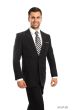 Tazio Men's 2 Piece Tailored Fit Suit - Side Vents