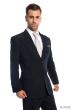 Vitto Men's 2 Piece Tailored Fit Pinstripe Suit - Pleated Pants