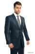 Tazio Men's 2 Piece Slim Fit Suit - Modern Cut Silky Sharkskin