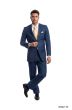 CCO Men's Outlet 2 Piece Solid Executive Suit - Flat Front Pants