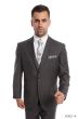 Demantie Men's 2 Piece Solid Executive Suit - Flat Front Pants