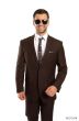 CCO Men's Outlet 2pc Slim Fit Executive Suit - Thin Pinstripe