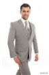 Tazio Men's 3 Piece Slim Fit Suit - Glen Plaid