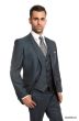 Tazio Men's 3 Piece Slim Fit Executive Suit - Classy Business