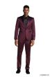 CCO Men's Outlet 3 Piece Skinny Fit Suit - Slight Shine