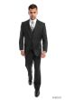 CCO Men's 3 Piece Solid Executive Outlet Suit - Flat Front Pants